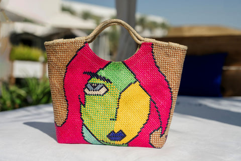 Artisan Bag with Floral Arrangement
